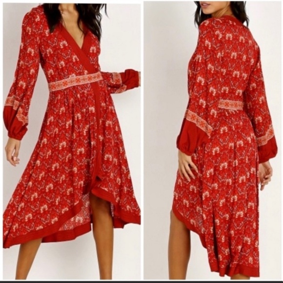 Spell & The Gypsy Collective Jewel Soirée Wrap Dress - Picture 2 of 5